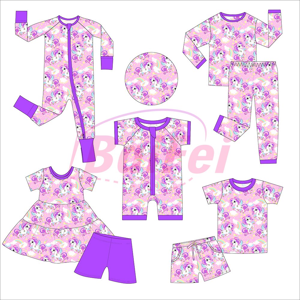 Wholesale custom print new style bamboo baby romper bamboo fabric comfortable two way zipper new born baby clothes