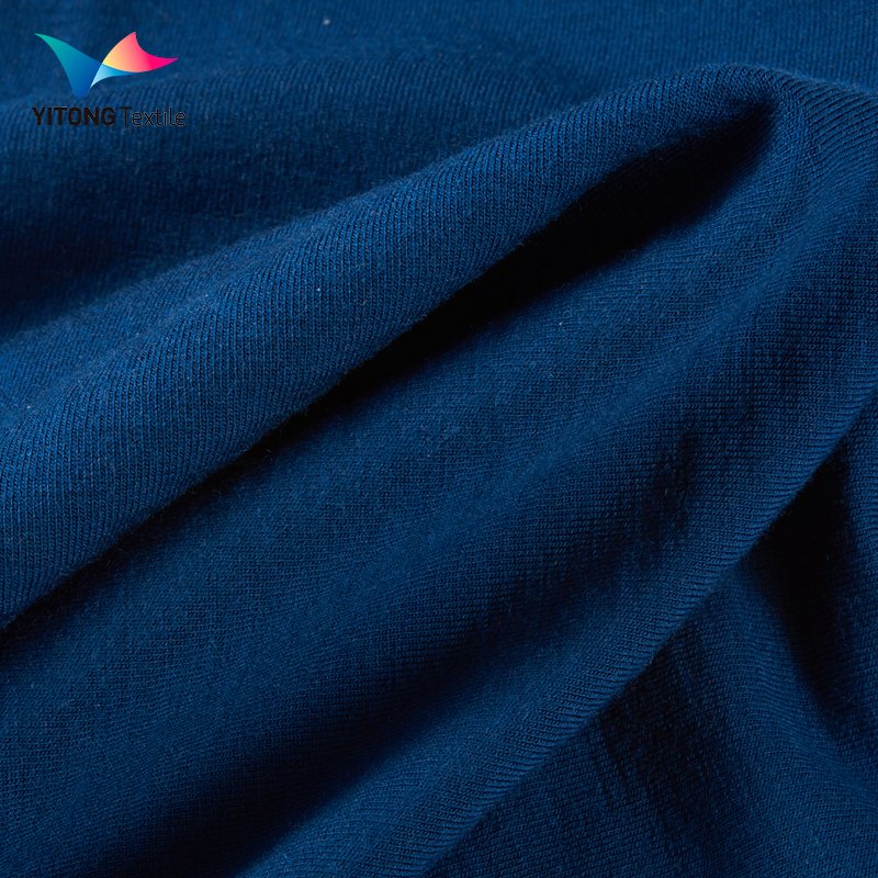 Factory Custom 270 gsm Wool Blend Knit Fabric 95.5% Wool/Bamboo fiber 4.5% Spandex Fabric for Clothing