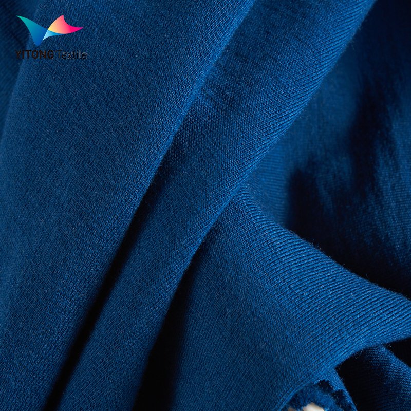 Factory Custom 270 gsm Wool Blend Knit Fabric 95.5% Wool/Bamboo fiber 4.5% Spandex Fabric for Clothing