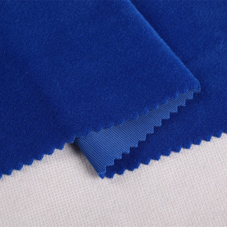 100 polyester warp knitted brushed tricot loop pile velvet terry fabric for auto