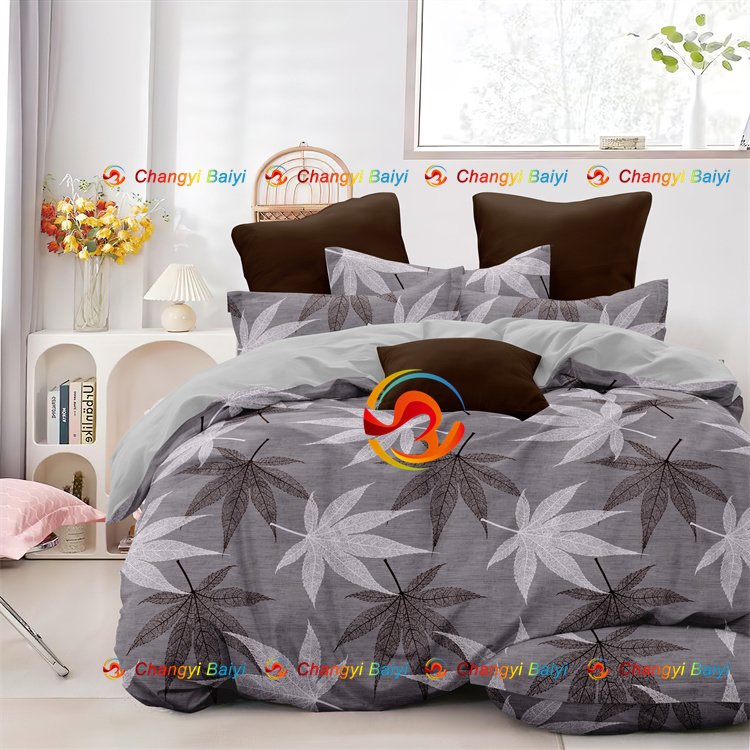 Good quality bed sheets set quilts fitted sheet pillowcase curtain 3D draps de lit en gros ensemble de literie bed king sheets