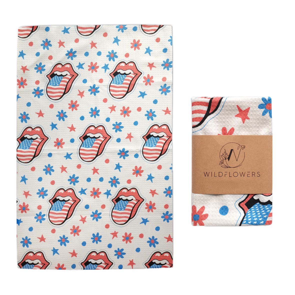 Wuxi Ivy Textile Custom Logo Printed Sublimation Waffle Weave Kitchen Towels 100% Polyester Tea Towel With paper sleeve