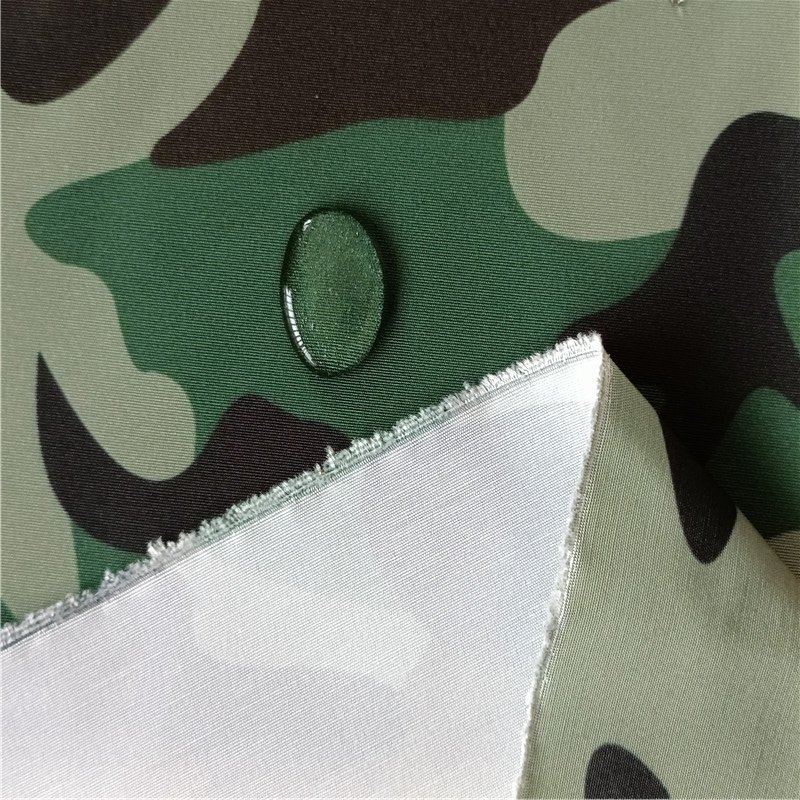 Faux Linen Polyester Camouflage Printed Oxford Canvas Fabrics