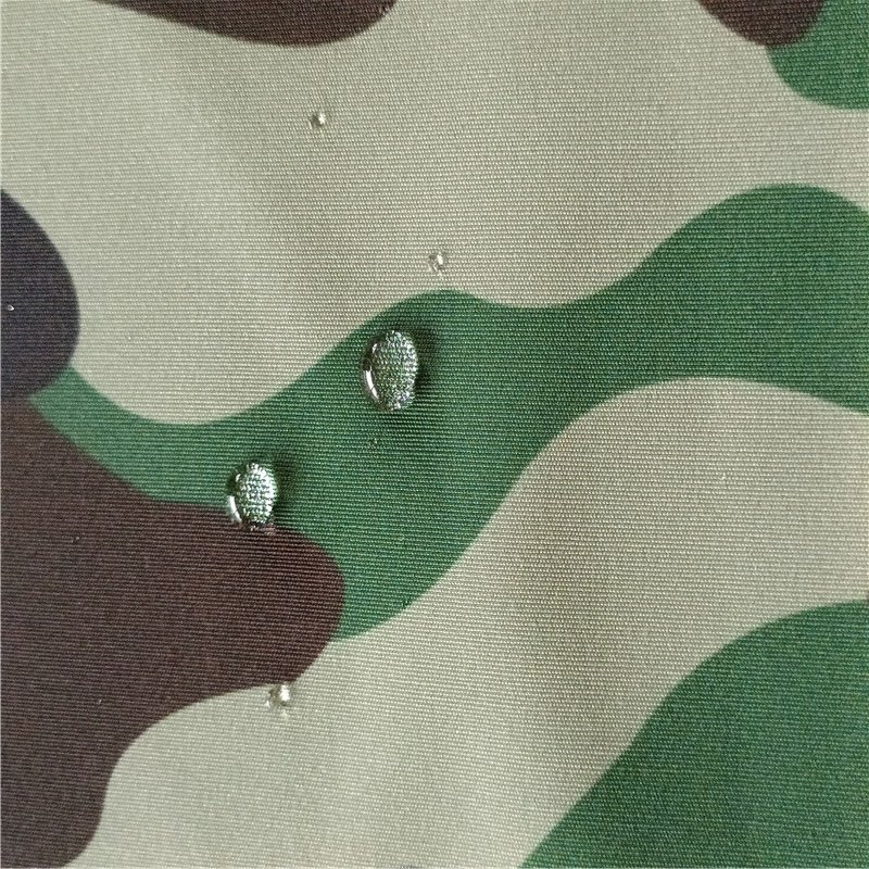 Faux Linen Polyester Camouflage Printed Oxford Canvas Fabrics