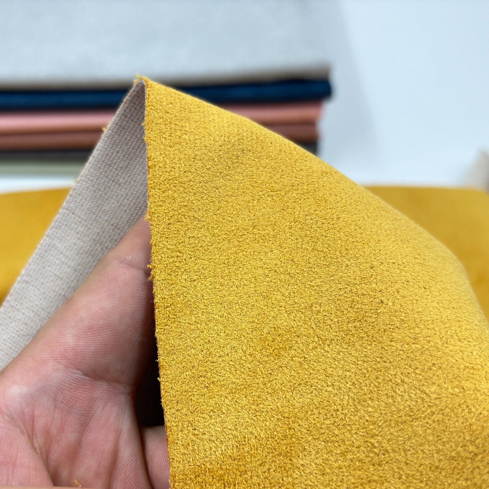 High Quality 190gsm wholesale 100% polyester knit fabric ultra suede fabric 100% polyester for sofas