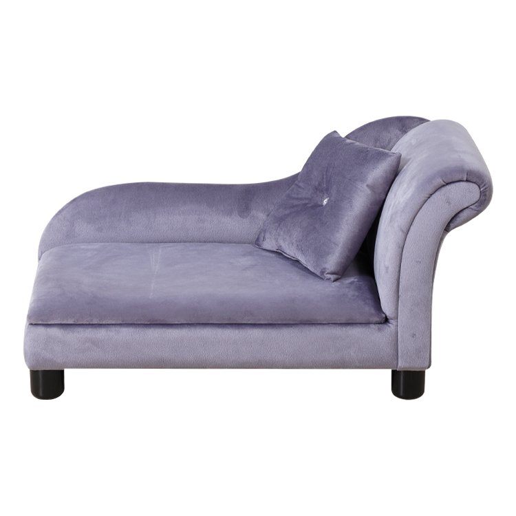 Luxury flannel dog furniture pet bed with pillow pet sofa bed