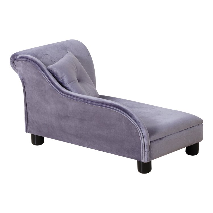 Luxury flannel dog furniture pet bed with pillow pet sofa bed