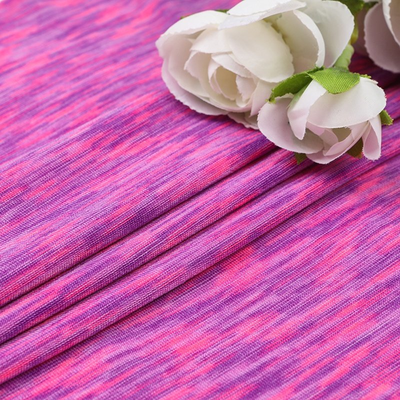 Cheap Price 180gms Polyester Satin Color Single Sided Knitted Fabric For Garment