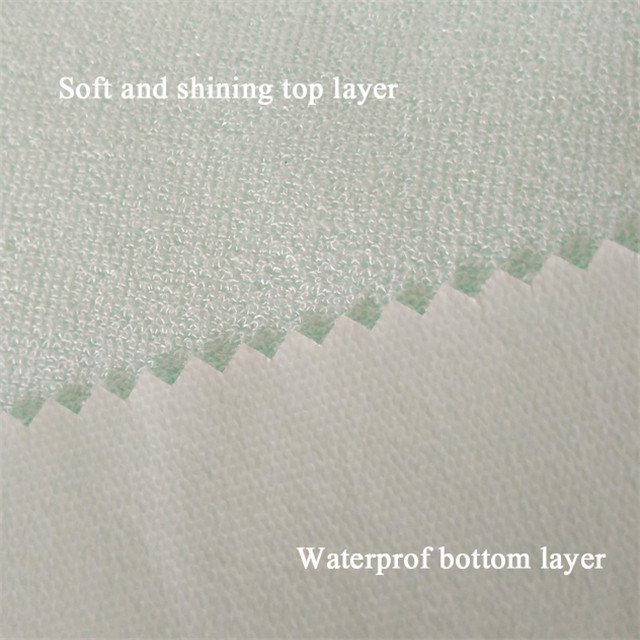 Waterproof Terry TPU laminated Bamboo Cloth Diaper Fabric for home textile