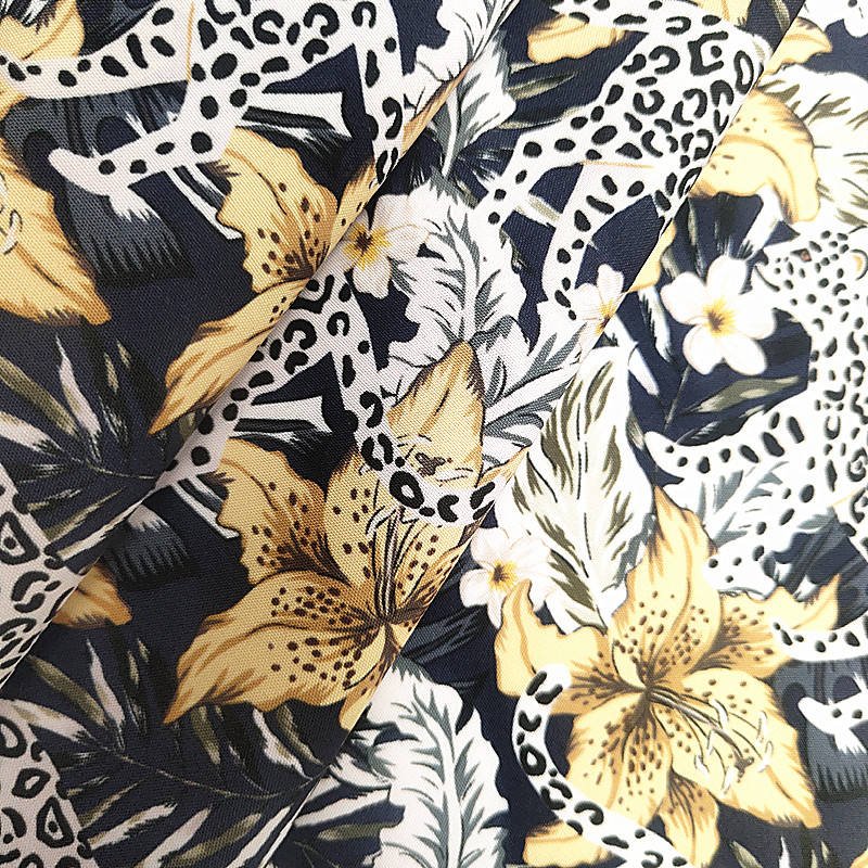 China 100% Pure Linen Pattern Fabric Gold Flower