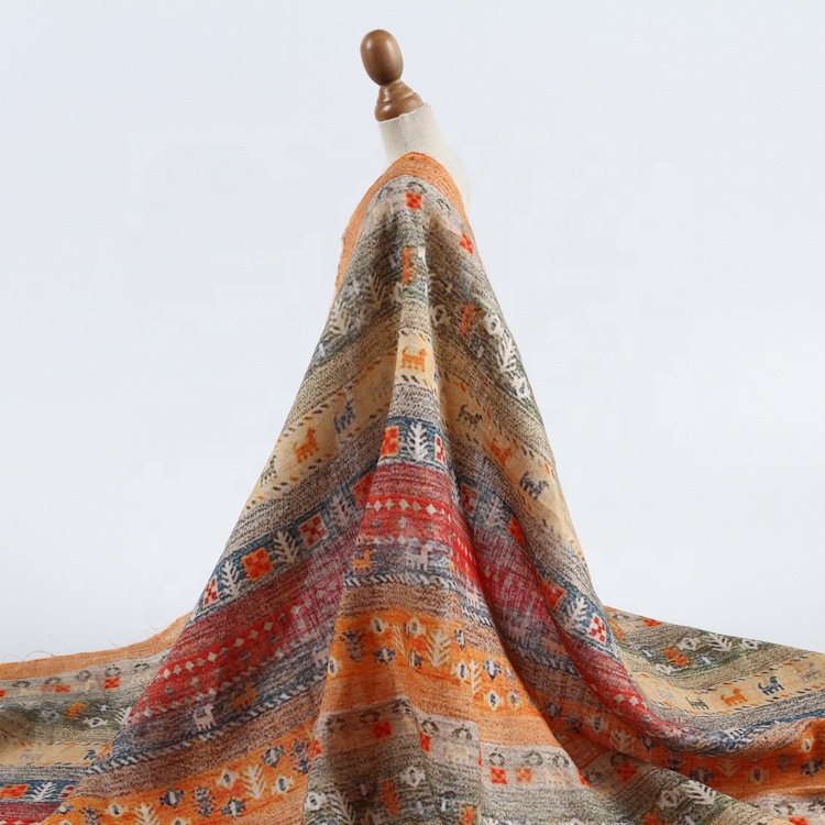 C-627 Beautiful Design 100% Linen with Print OEKO-TEX STANDARD 100 OEM Accept Sustainable