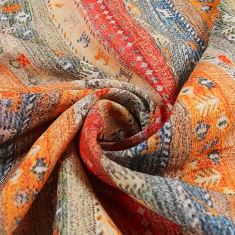C-627 Beautiful Design 100% Linen with Print OEKO-TEX STANDARD 100 OEM Accept Sustainable