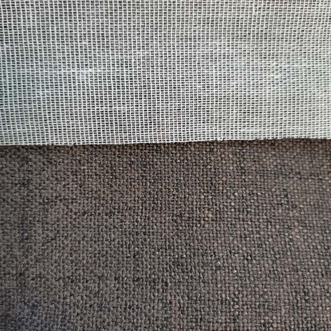 100%polyester linen look upholstery sofa fabric