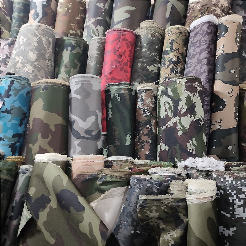 Wholesale waterproof camo fabric 100% Polyester 300D 900D 600D camouflage printed oxford fabric