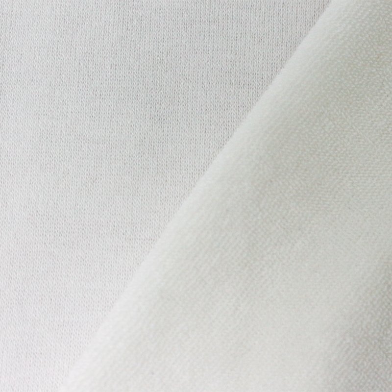 Eco-friendly 70%Bamboo 30%organic cotton terry Plain Sustainable knit fabric for fleece