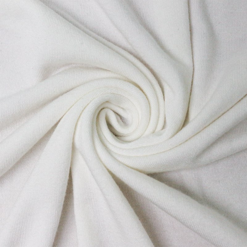 Eco-friendly 70%Bamboo 30%organic cotton terry Plain Sustainable knit fabric for fleece