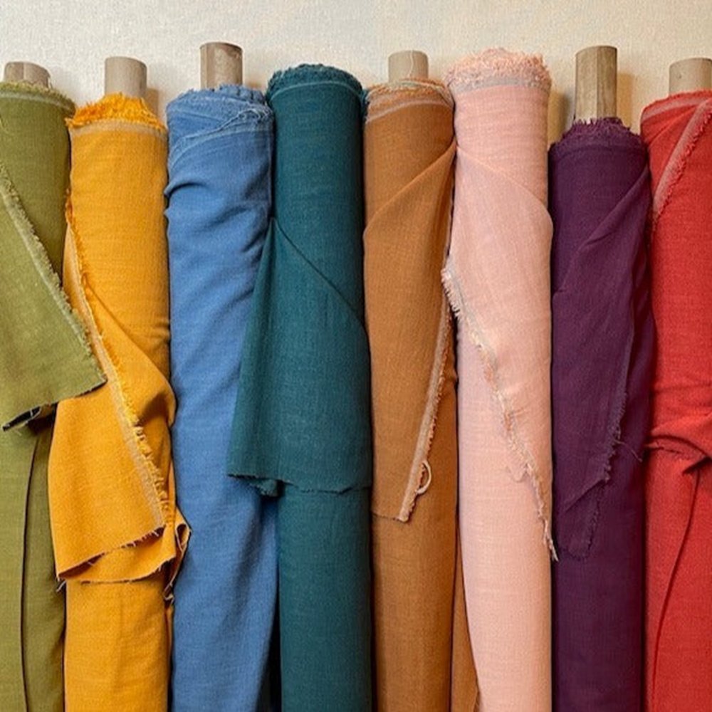 2024 New Factory direct sale 55%linen 45%cotton fabric wild cards environmentalist'best select