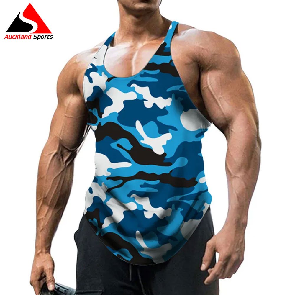 Camouflage Summer Fitness Tank Top Men Bodybuilding New Gyms Breathable Clothing Fitness Men Shirt Slim Fit Vests Singlets