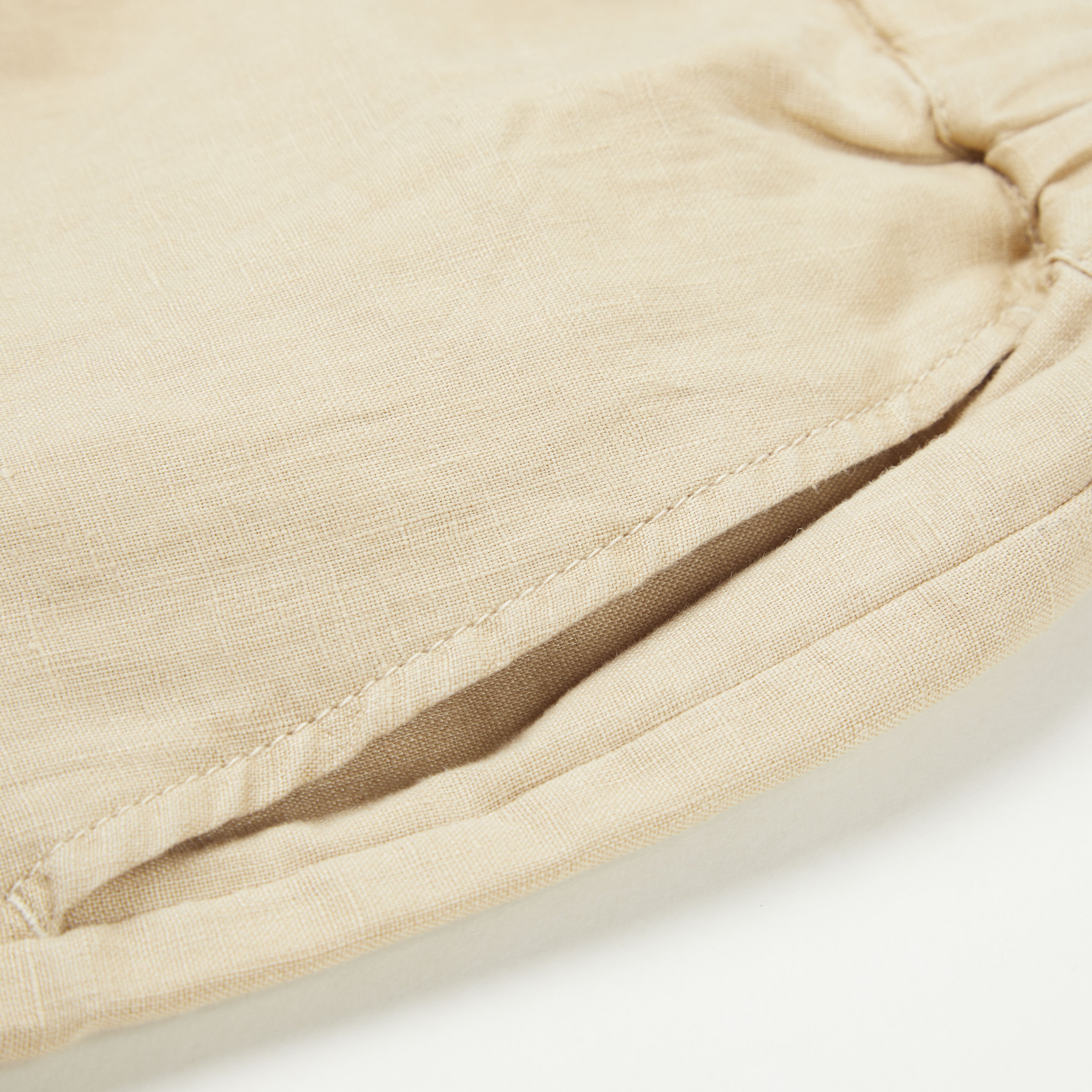 2022 OEM High Quality Solid Color 100% linen fashion casual breathable dailywear elastic waist string women's pants