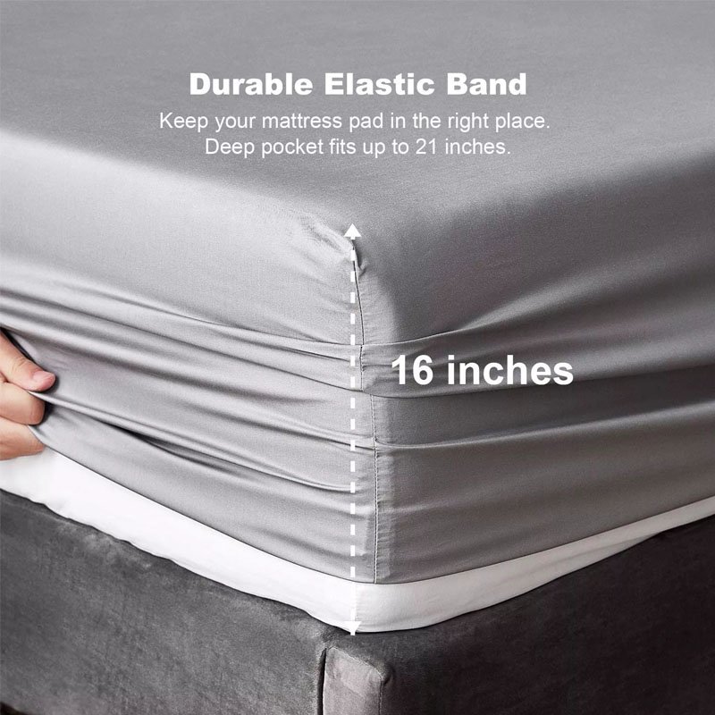 Factory Wholesale 100% Bambooluxury 4-Pcs Bedding Set Modern Woven 60 Summer Christmas PVC Home Quilts Bamboo Sheets Bedding Se"