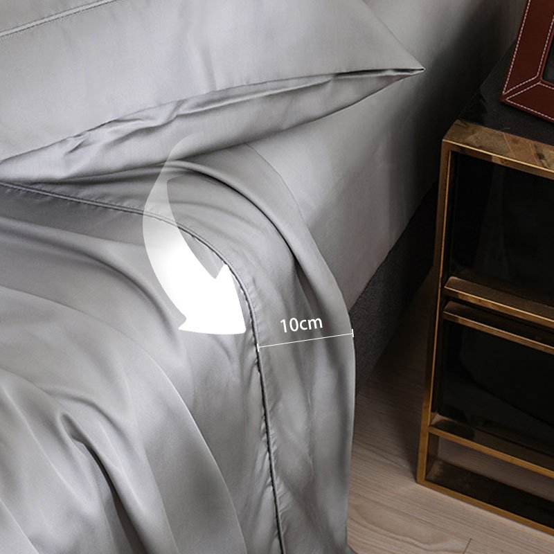 Factory Wholesale 100% Bambooluxury 4-Pcs Bedding Set Modern Woven 60 Summer Christmas PVC Home Quilts Bamboo Sheets Bedding Se"