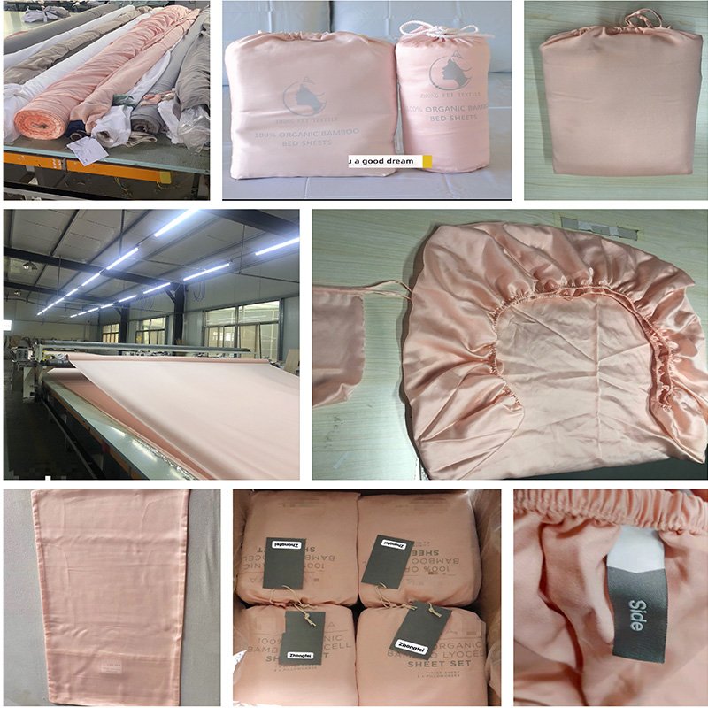 Factory Wholesale 100% Bambooluxury 4-Pcs Bedding Set Modern Woven 60 Summer Christmas PVC Home Quilts Bamboo Sheets Bedding Se"