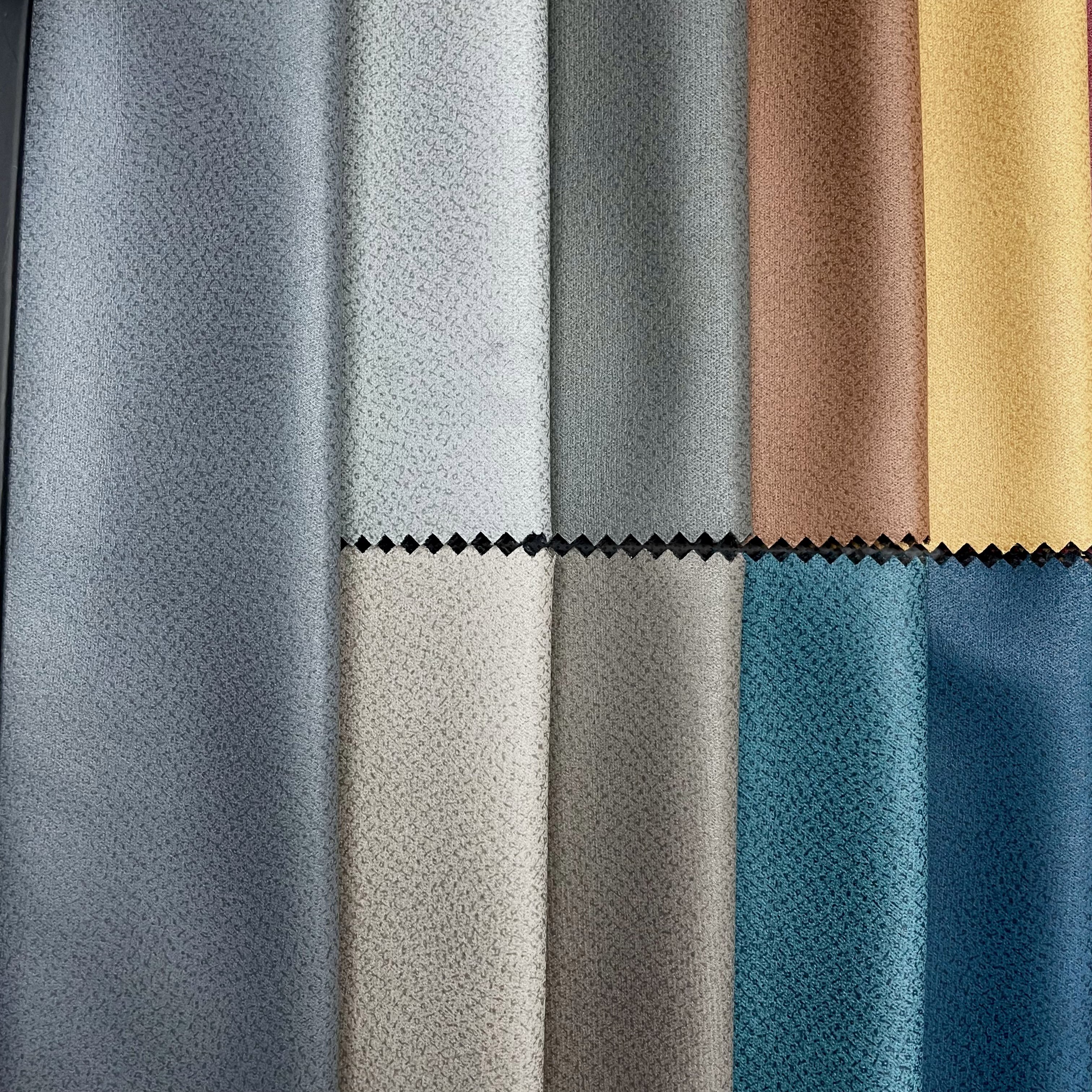 New Fabric Polyester Upholstery Home Textile Bronzing Suede Technology Fabric
