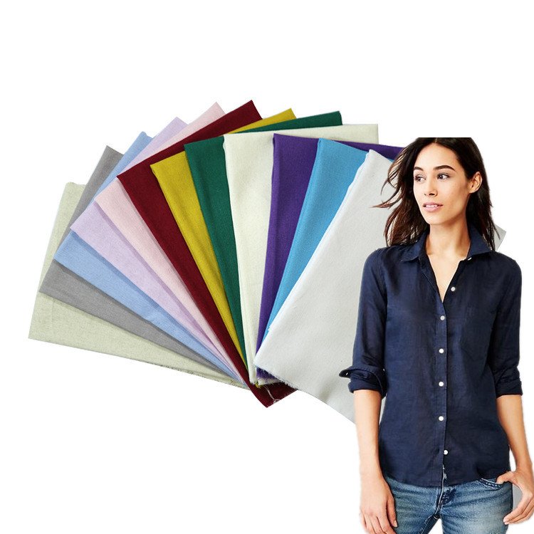 Wholesale cheap 14S yarn count 100% French Linen fabric for clothes soft linen fabric