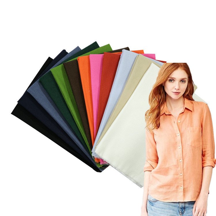 Wholesale cheap 14S yarn count 100% French Linen fabric for clothes soft linen fabric