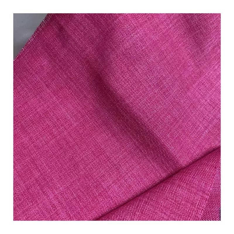 170D Four-Way Spandex Loris Twill Solid Dyeing Two-Tone 100% Poly Crushed Woven Stretch Lolis Fabric for Garments