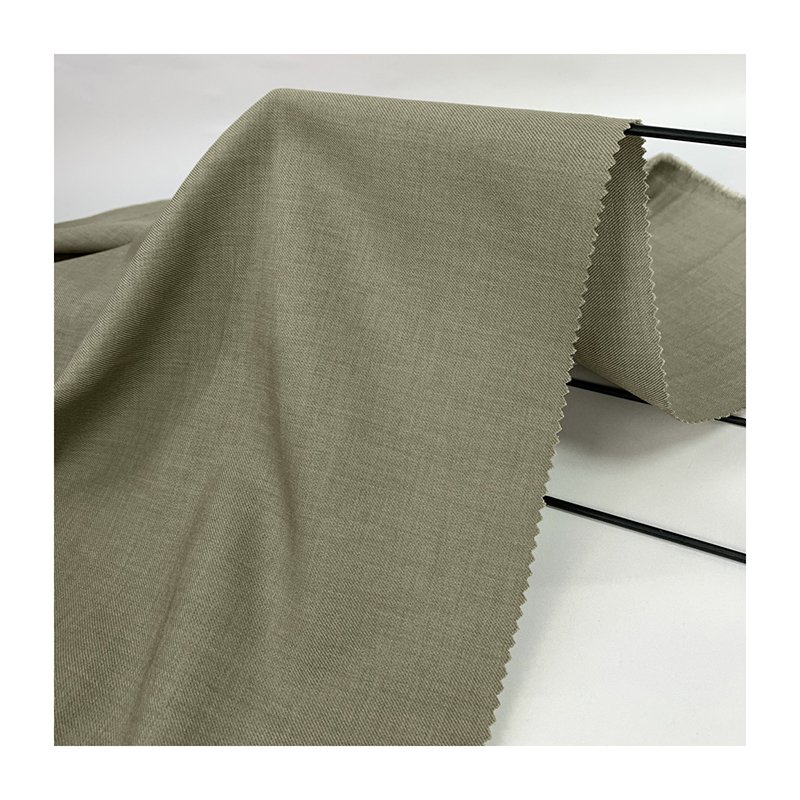 170D Four-Way Spandex Loris Twill Solid Dyeing Two-Tone 100% Poly Crushed Woven Stretch Lolis Fabric for Garments