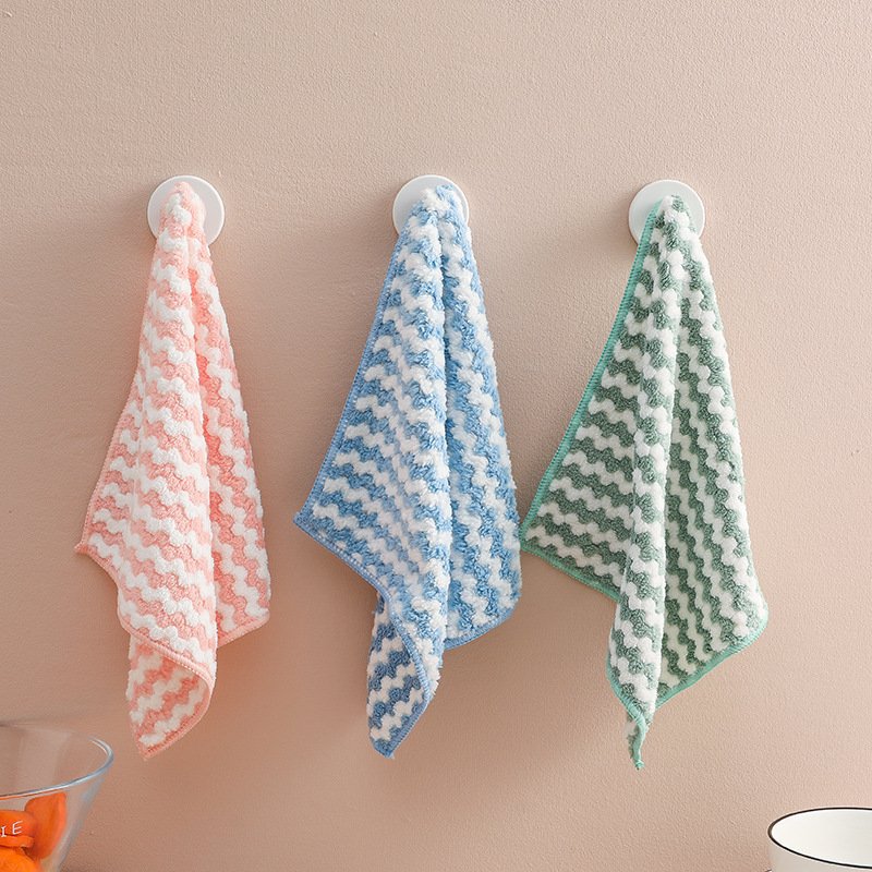 Wholesales Kitchen Cationic Fabric Towels Easy Clean Reusable Super Absorbent Microfiber Cleaning Cloths