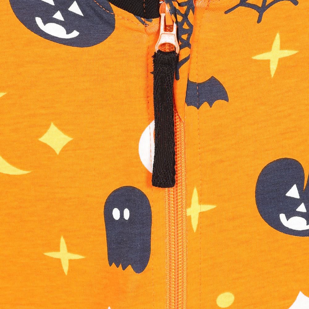 Halloween Sleepsuit Unisex Pyjamas new style custom bamboo comfortable long sleeve kids onesie pajamas