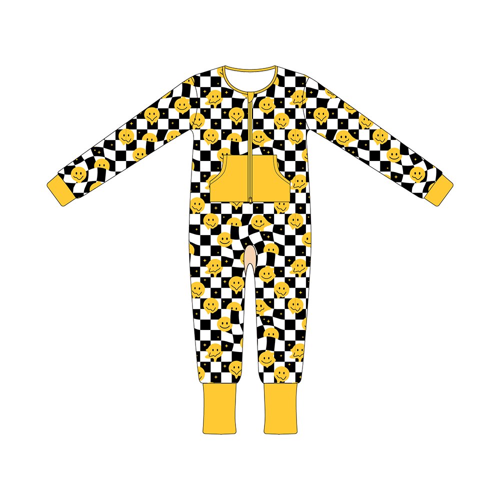 Halloween Sleepsuit Unisex Pyjamas new style custom bamboo comfortable long sleeve kids onesie pajamas