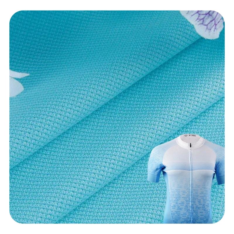 HX105 140G knitted soft breathable, hygroscopic and perspirant small needle eye fabric for T-shirts and heat transfer brushes