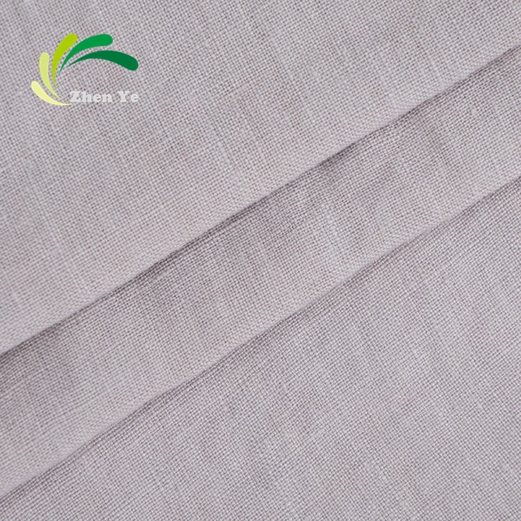 High quality wholesale soft washed flax textile 36S light weight stone washed pure linen fabric for shirt dress cloth