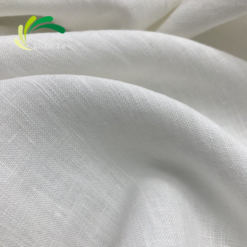 High quality wholesale soft washed flax textile 36S light weight stone washed pure linen fabric for shirt dress cloth