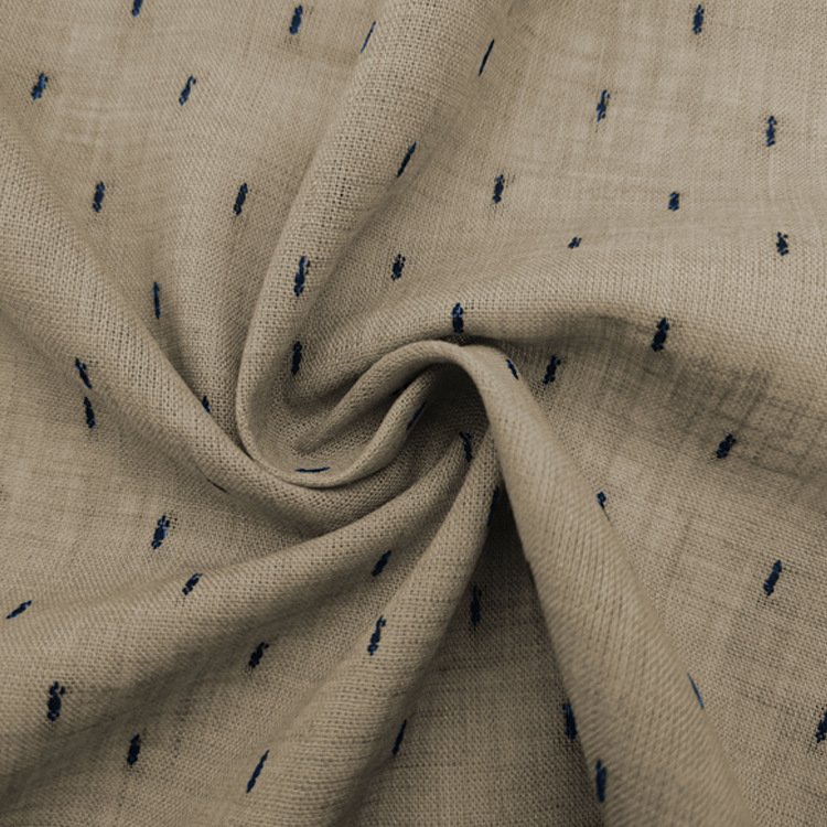 Manufacturers unique design soft dresses frock raw material polyester linen cotton blend fabric woven fabrics for clothing