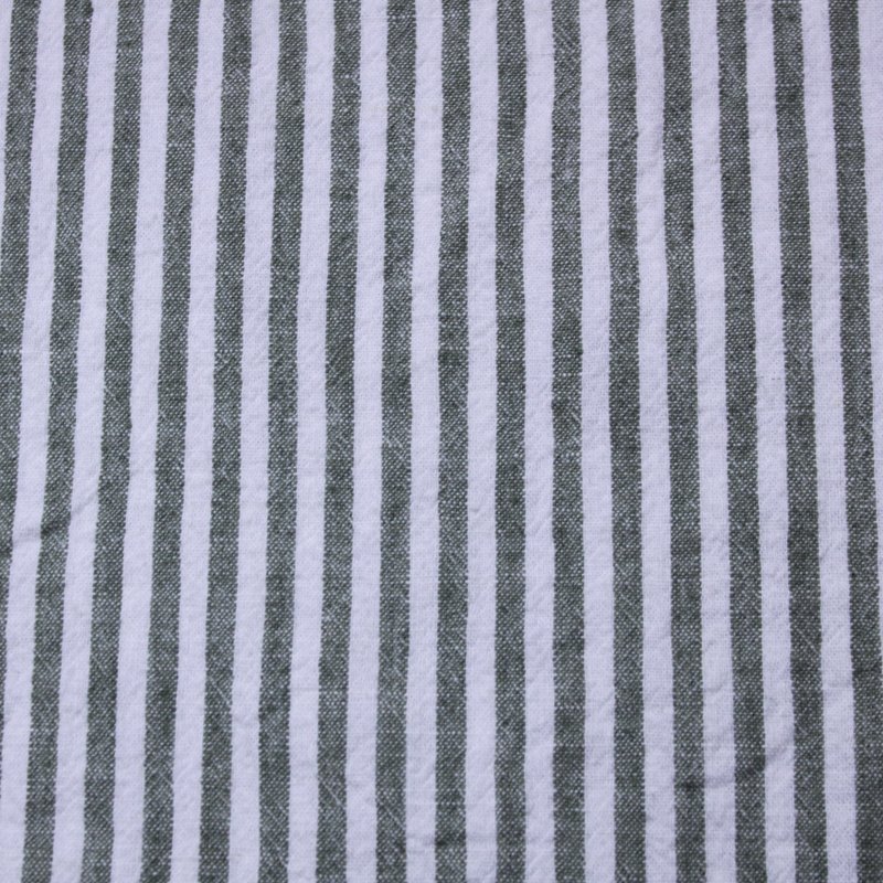China manufactures cotton linen bedding garment fabric YARN DYED CREPE STRIPE