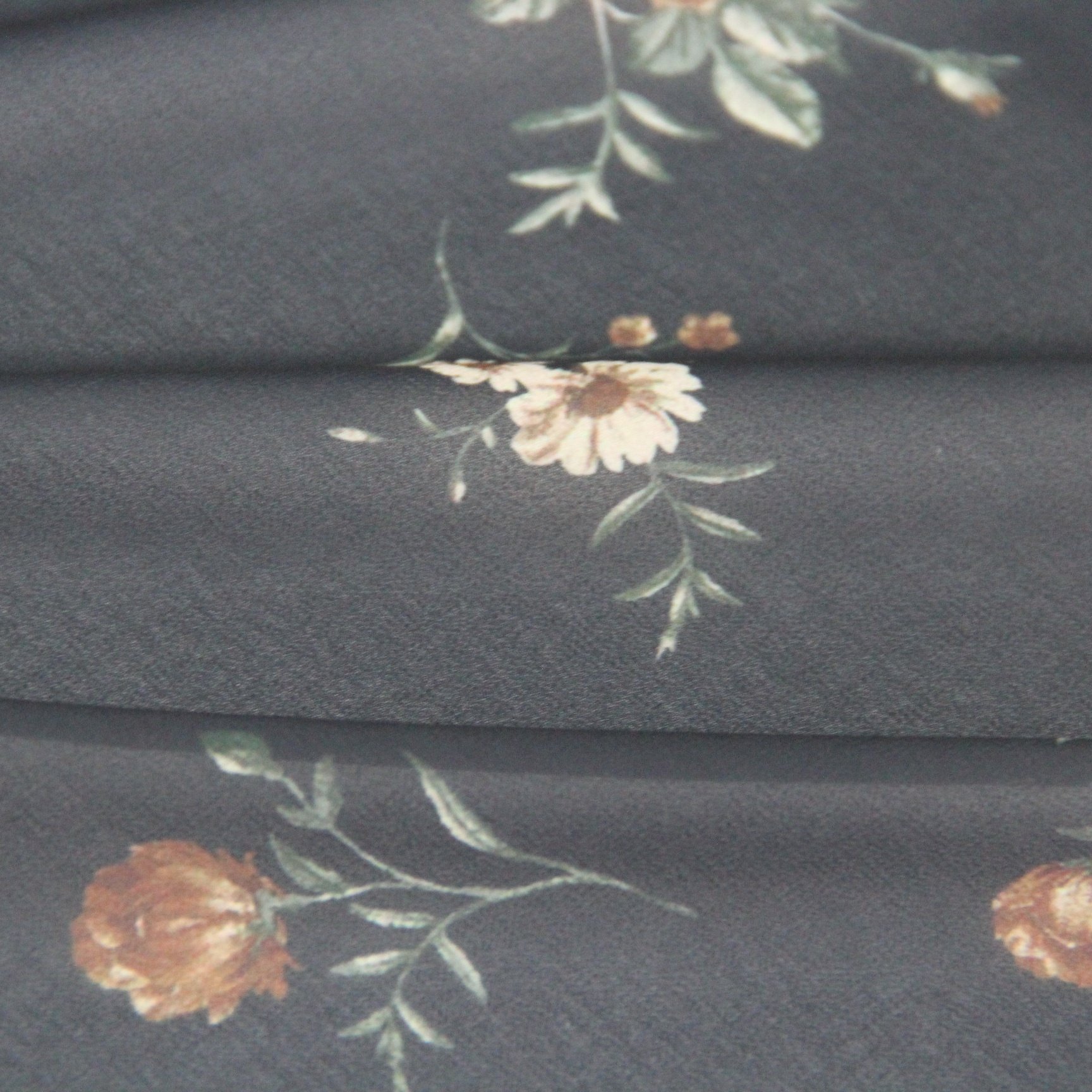 Wholesale Chiffon Fabric 100% Polyester Fabric Florals print Fabric Textile for clothing