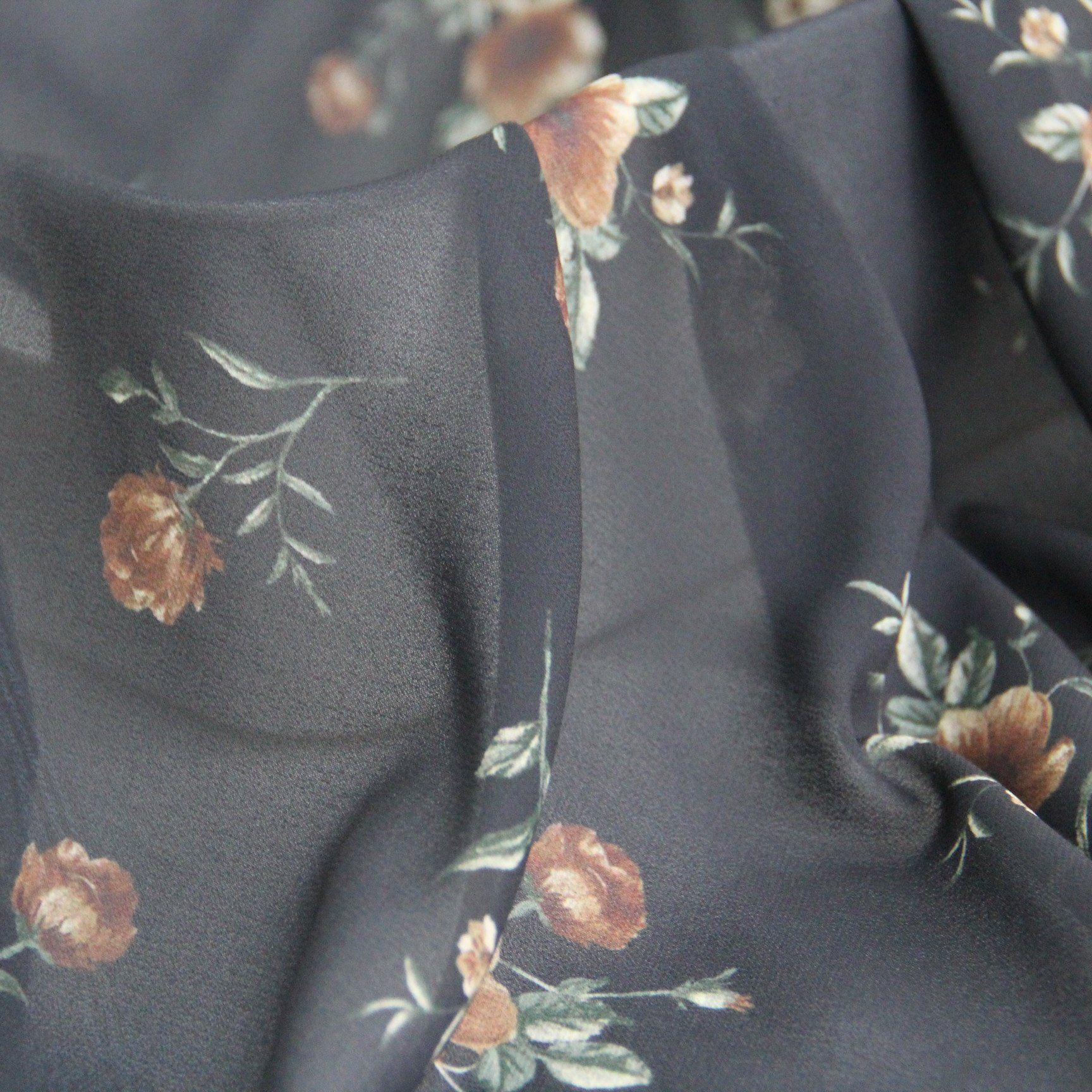 Wholesale Chiffon Fabric 100% Polyester Fabric Florals print Fabric Textile for clothing