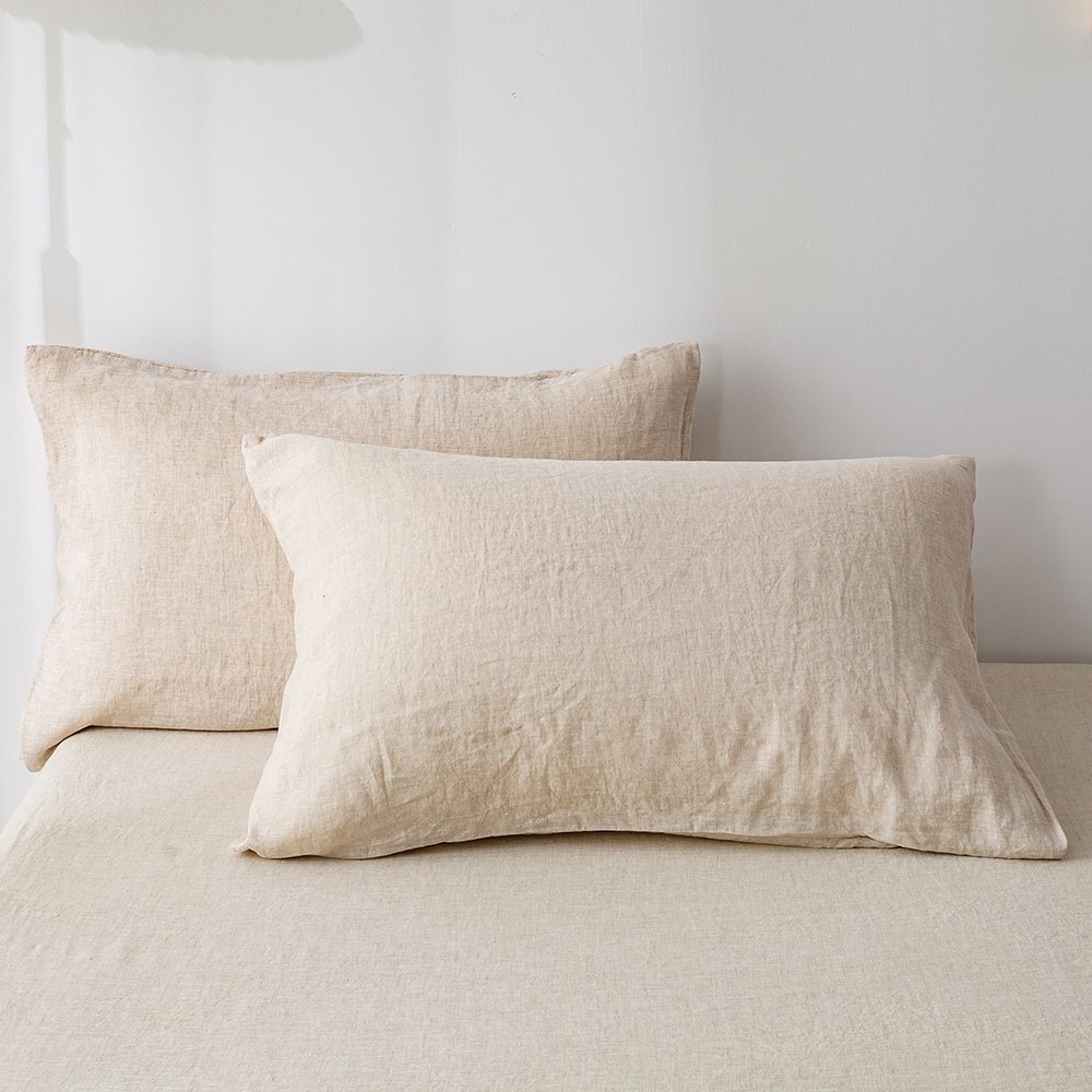 Wholesale organic french linen sheets bedding set Custom cotton linen fabric Luxury 100% flax linen bedding bed sheets set
