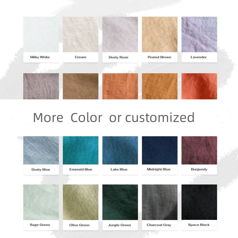 OEM ODM 100% Linen Hand Hemstitched Table Napkin Placemat Embroidered Weddings Parties Napkin Washed Cocktail Napkin