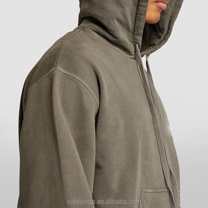 Sustainable Eco Friendly Bamboo Hemp Men Hoodie Streetwear Pullover Recycled Clothing Vintage Fleece Organic Cotton Hoodie