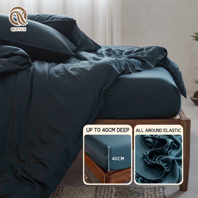 OEM Super Soft King Size 4 Pie 100% Cooling Breathable Machine Washable Envelope Pillowcases Bamboo Sheets Set