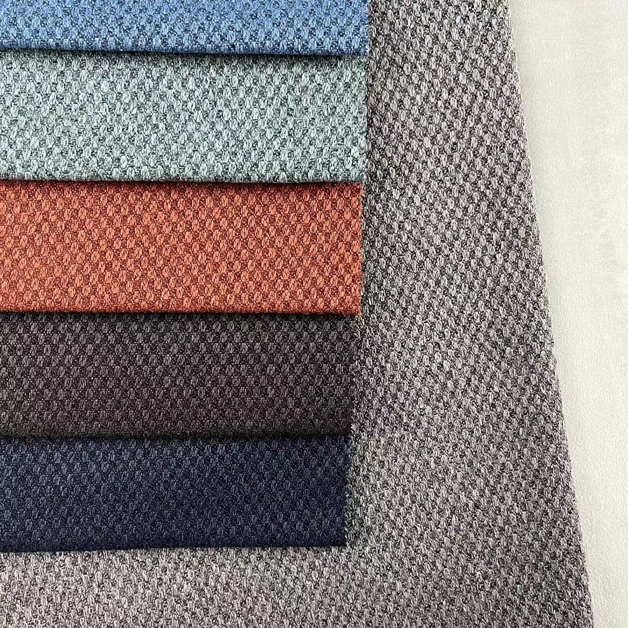 Manufacturer Organic Sustainable Yarn-dyed Woven polyester Fabric for sofa pillow