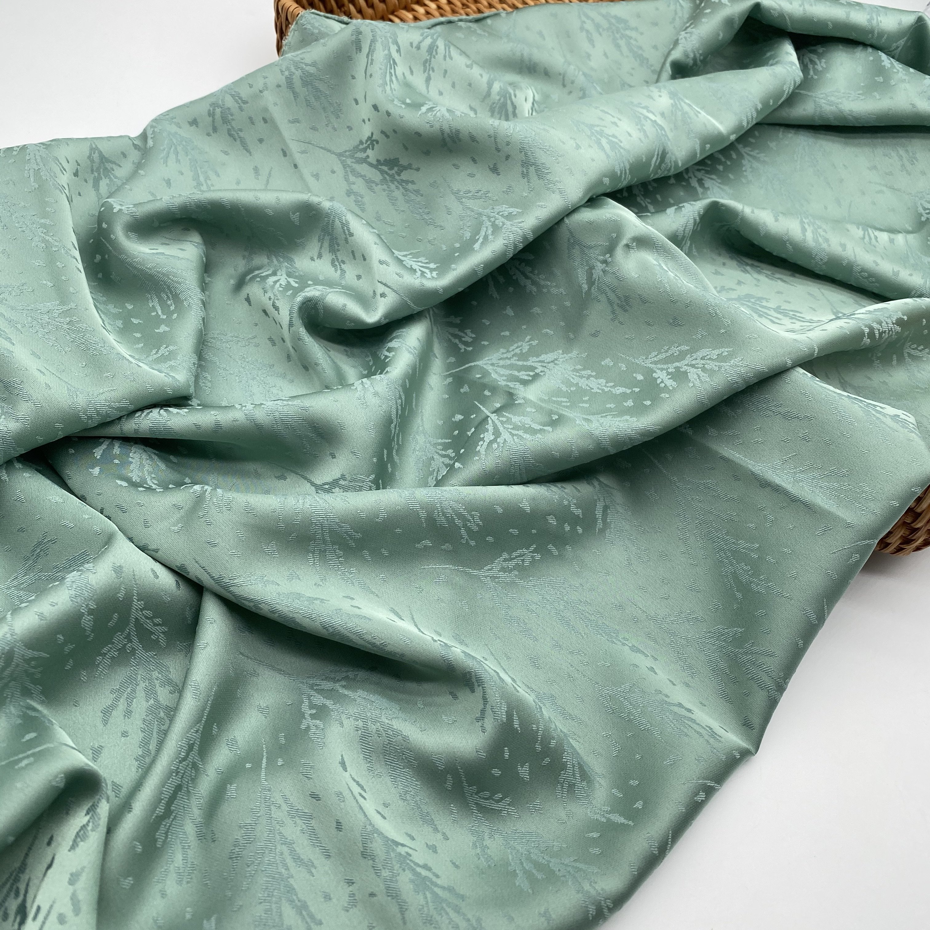 dress material New design flower pattern wholesale satin fabric jacquard satin fabrics for clothing garment pajamas sleepwear