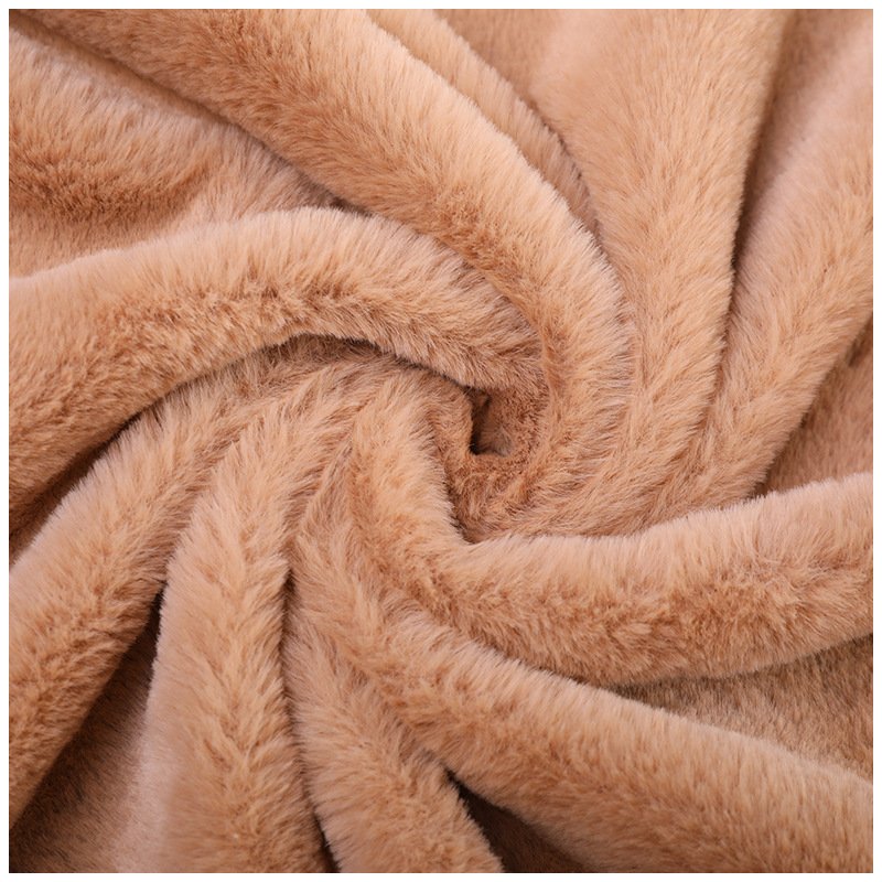 NEW super soft 10mm pile 100% Anti-Shed rabbit faux fur plush fabric For garment slippers shoes