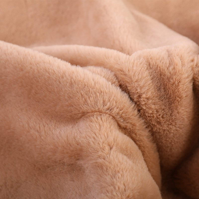 NEW super soft 10mm pile 100% Anti-Shed rabbit faux fur plush fabric For garment slippers shoes