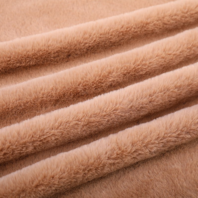 NEW super soft 10mm pile 100% Anti-Shed rabbit faux fur plush fabric For garment slippers shoes